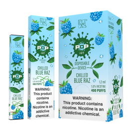 POP CHILLED BLUE RAZZ 1CT